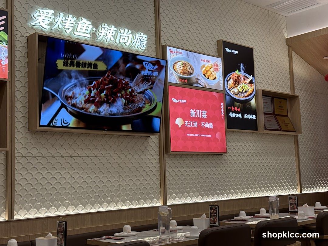 Restaurant Interior with Digital Menus