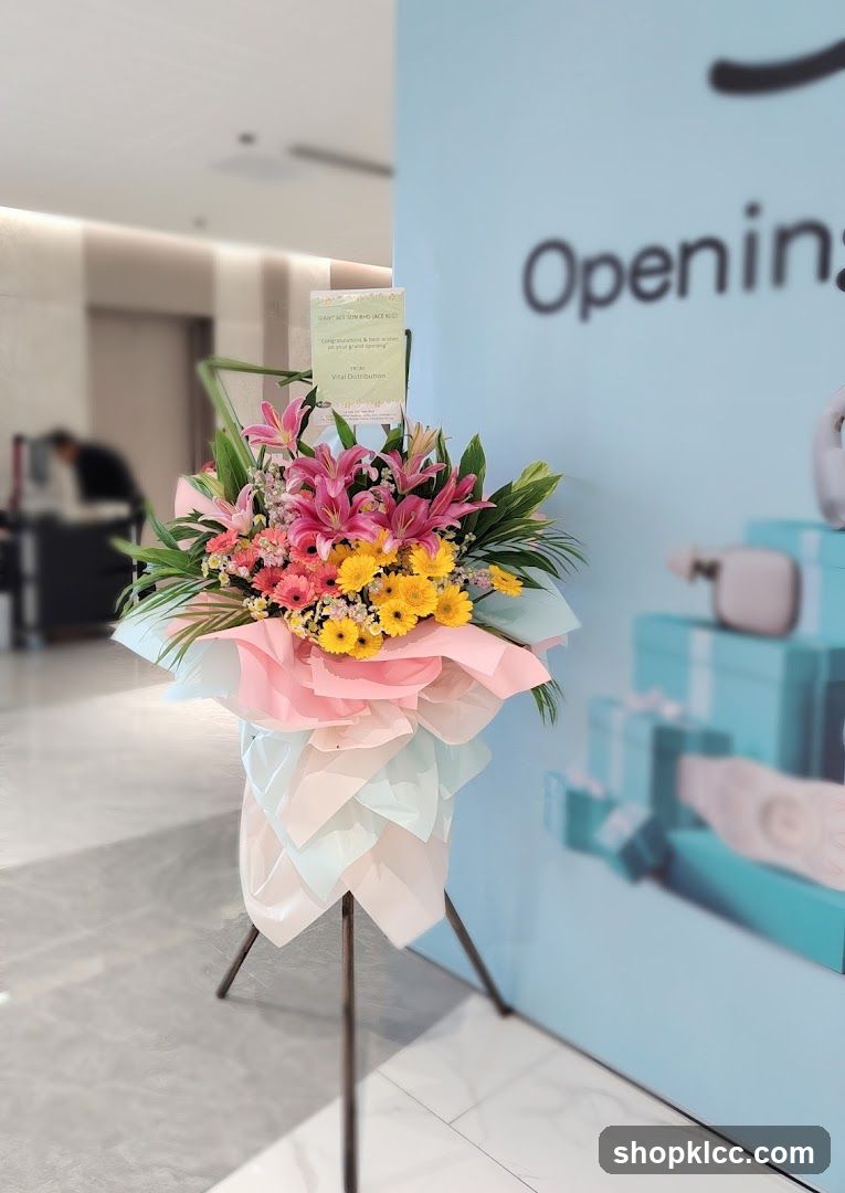 Flower Stand with Opening Card