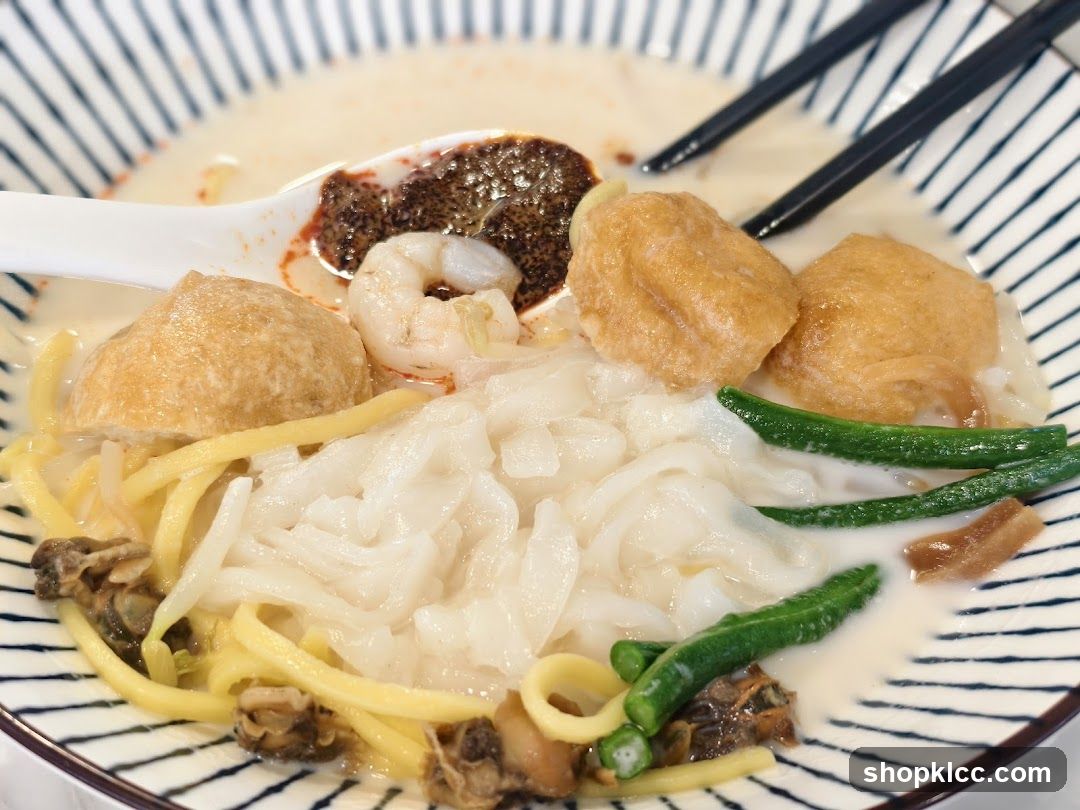 Noodle Soup with Seafood and Tofu