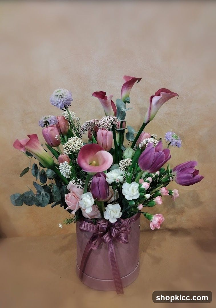 Flower Bouquet in Pink Bucket
