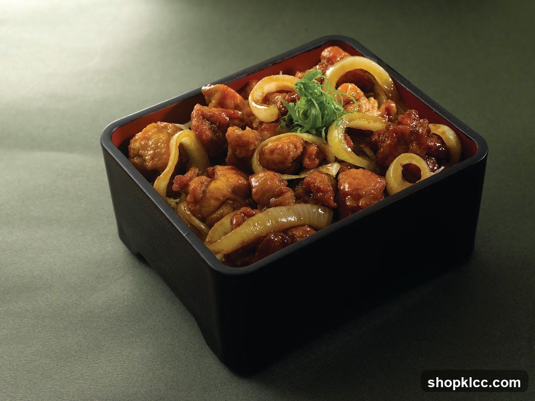 Chicken and Onion Bento Box