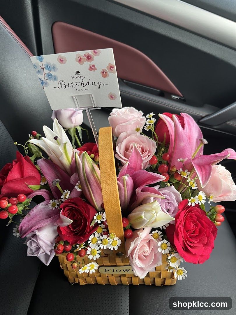 Birthday Flower Basket