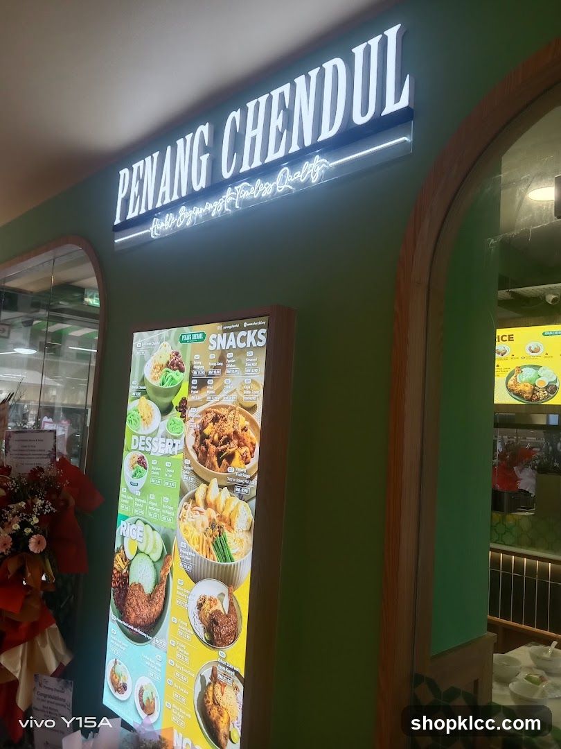 Penang Chendul Menu