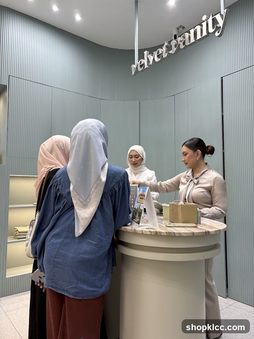 Customers at a counter