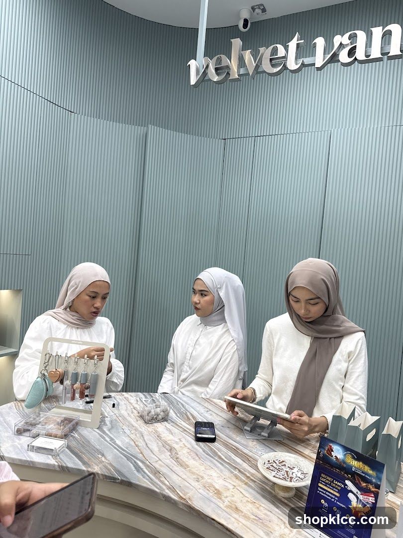 Staff at a counter