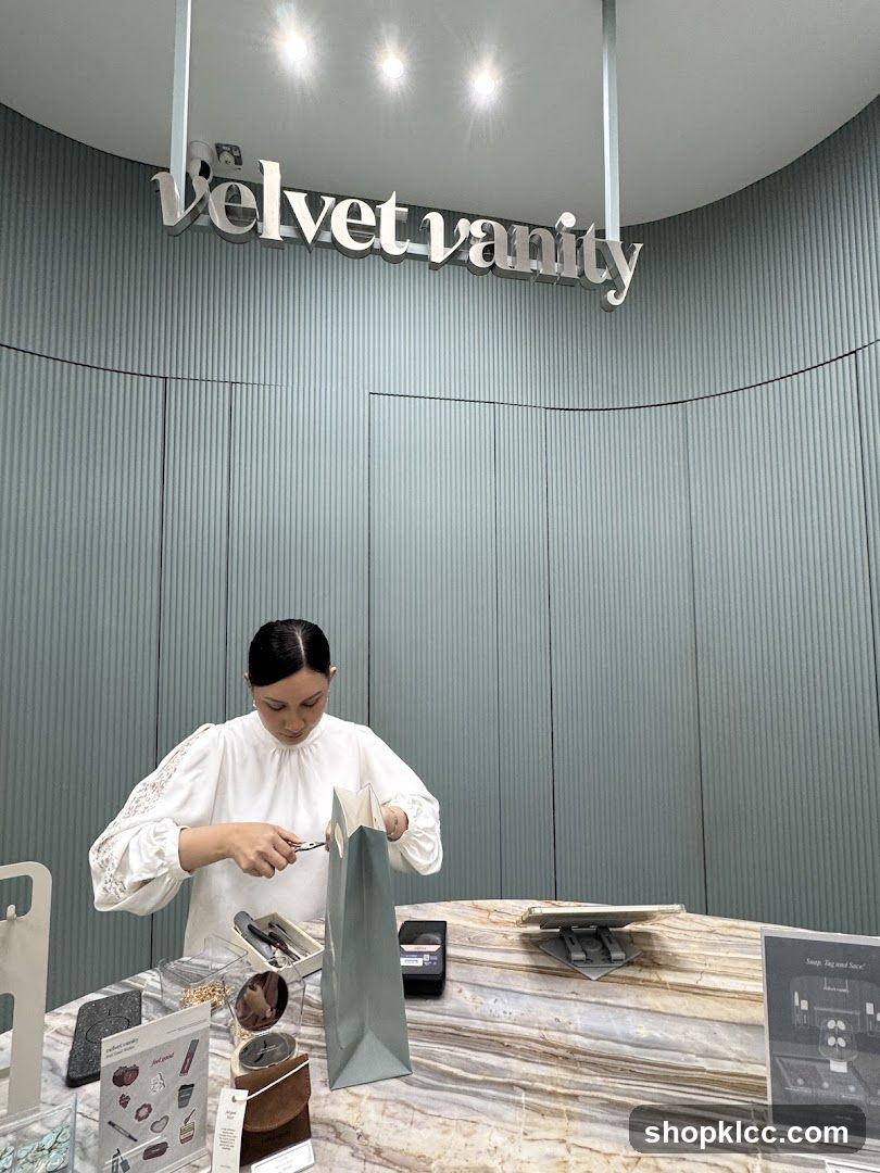Velvet Vanity Counter