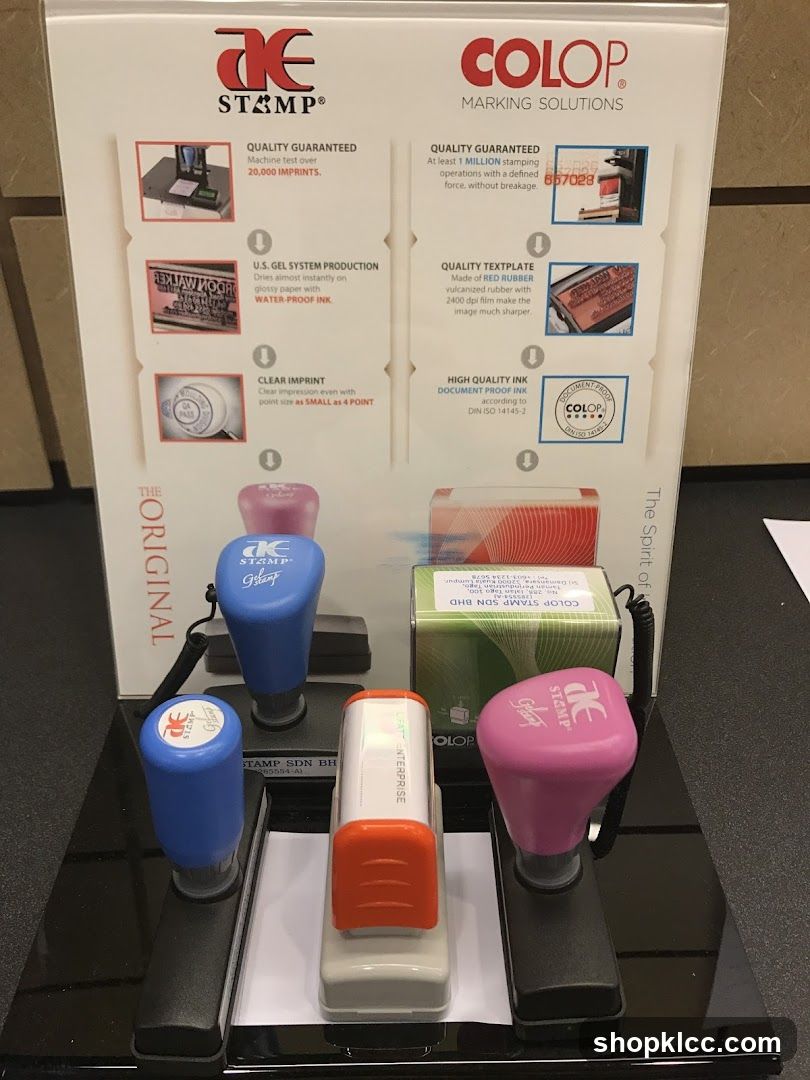 COLOP Stamp Display