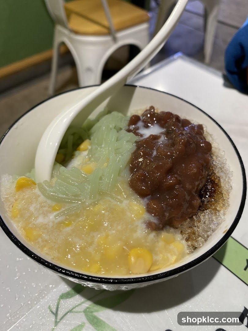 Dessert with Corn and Red Beans