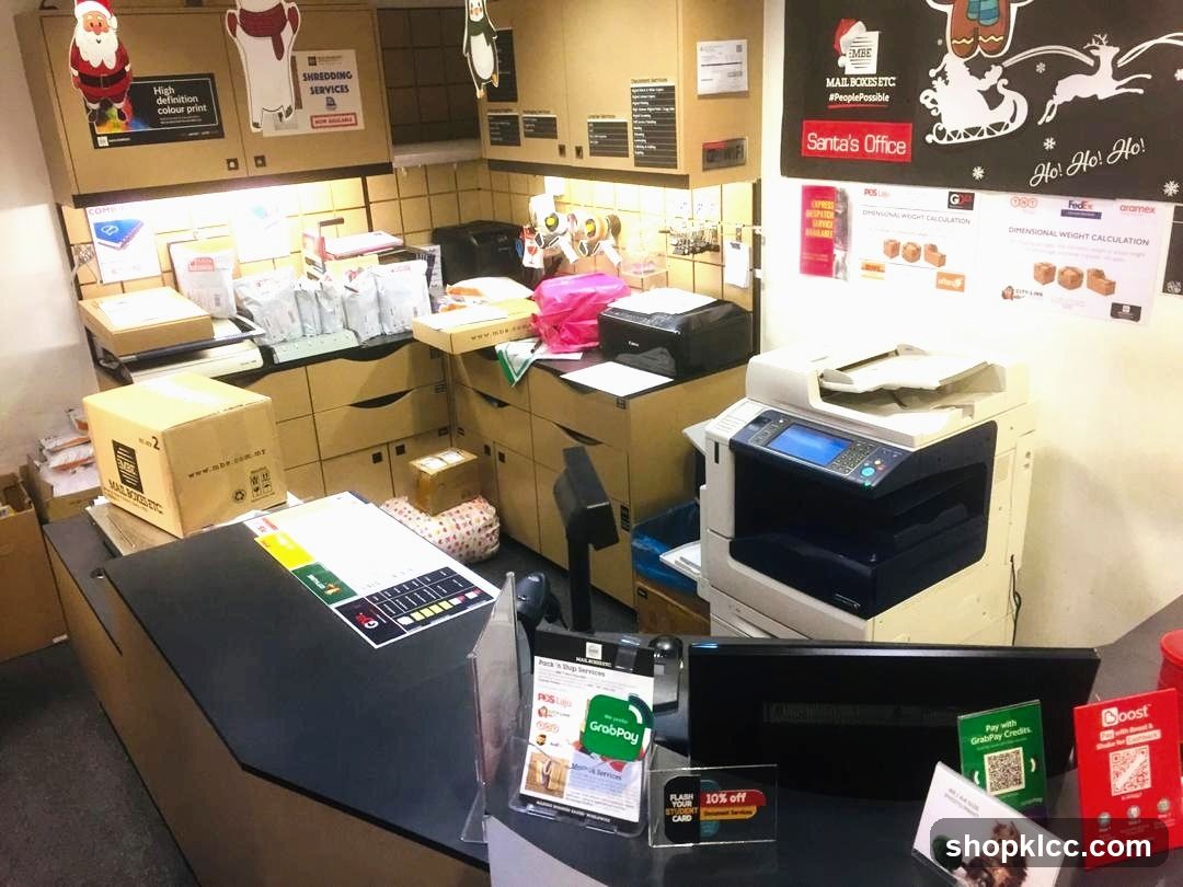 Mail and Shipping Services Counter