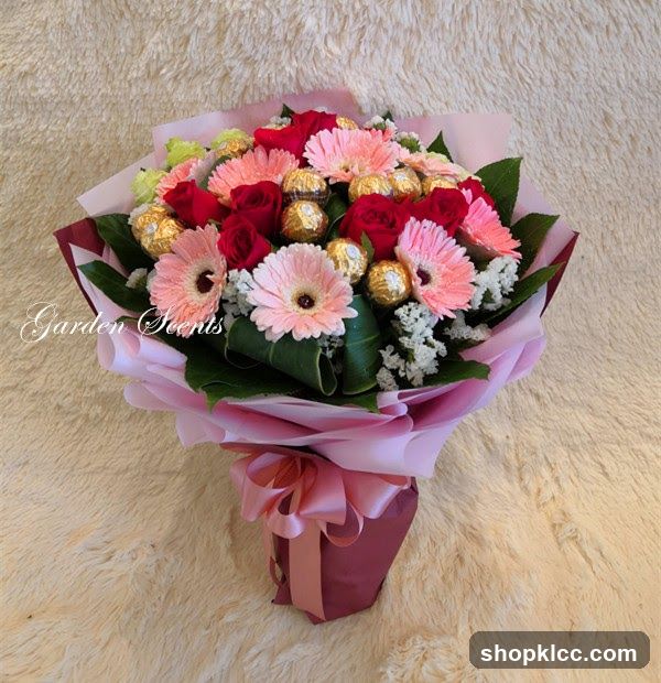 Flower and Chocolate Bouquet