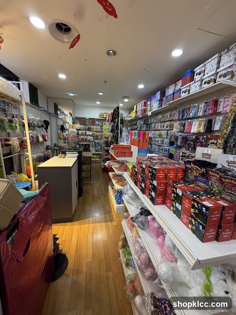 Store Interior with Shelves of Merchandise