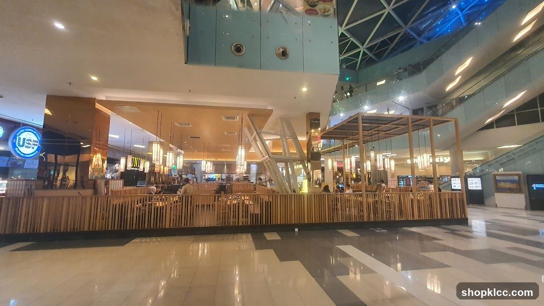 Indoor Food Court with Seating Area