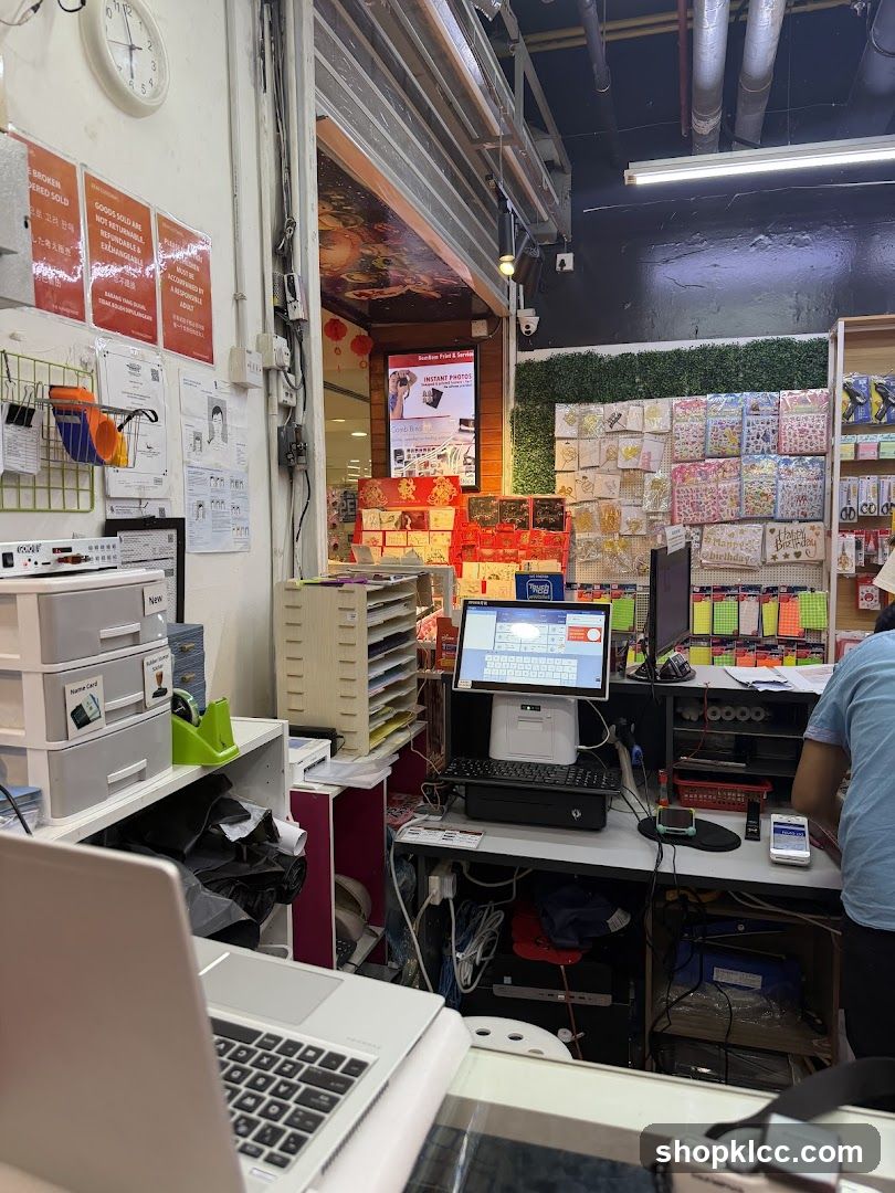 Shop Interior with Counter and Merchandise