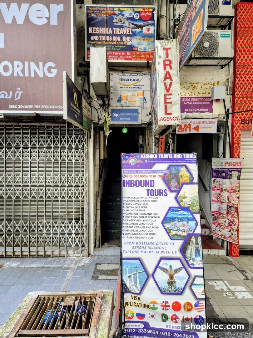 Travel Agency Storefront with Promotional Banner