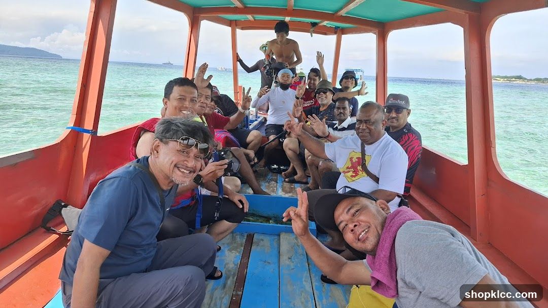 Group on a boat trip