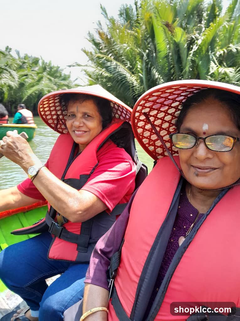 Two women in a boat