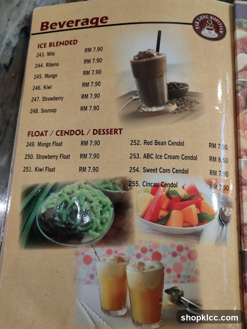 Beverage Menu