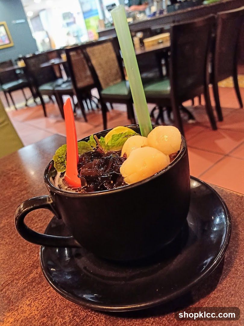 Dessert in a Black Cup