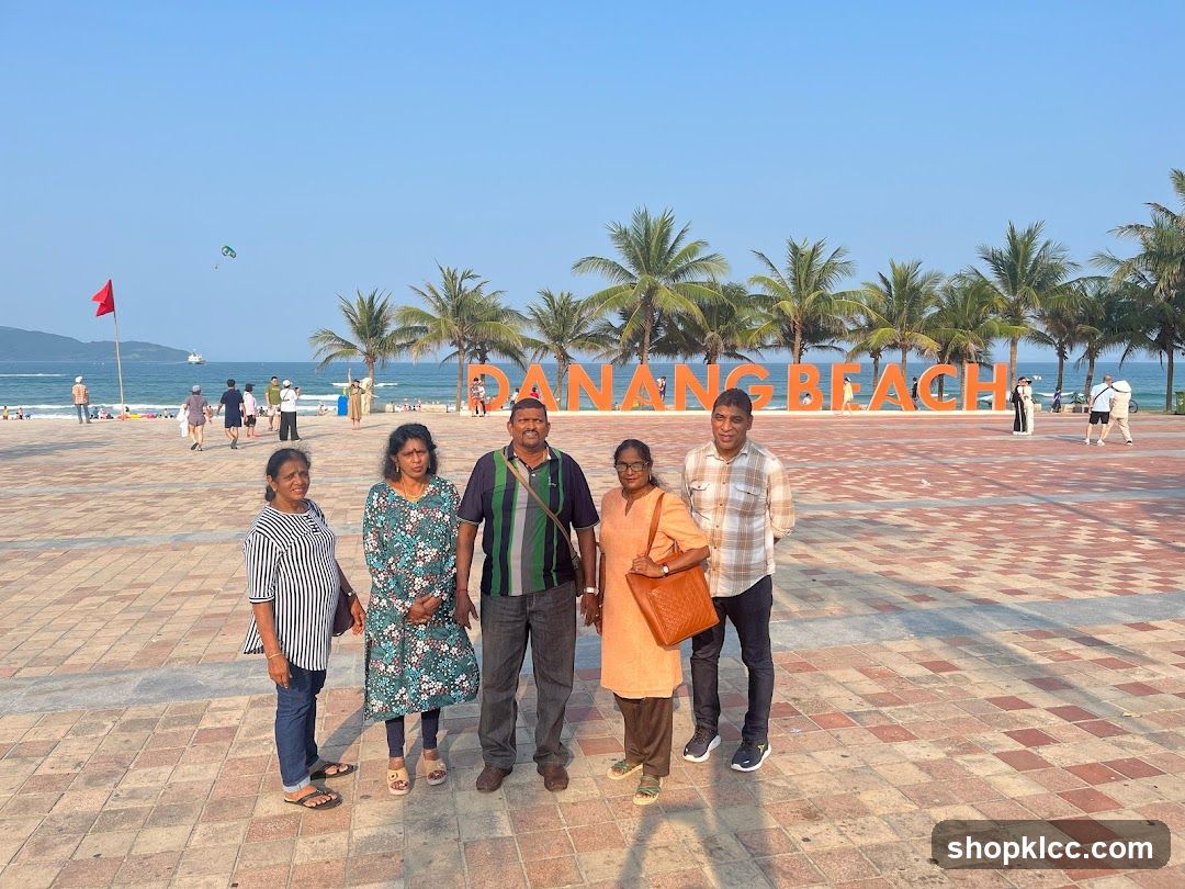 People at Danang Beach