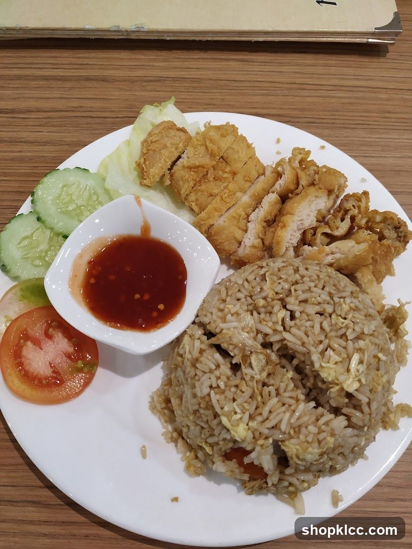 Fried Chicken with Fried Rice