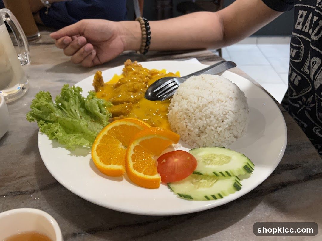 Chicken with Mango Sauce and Rice