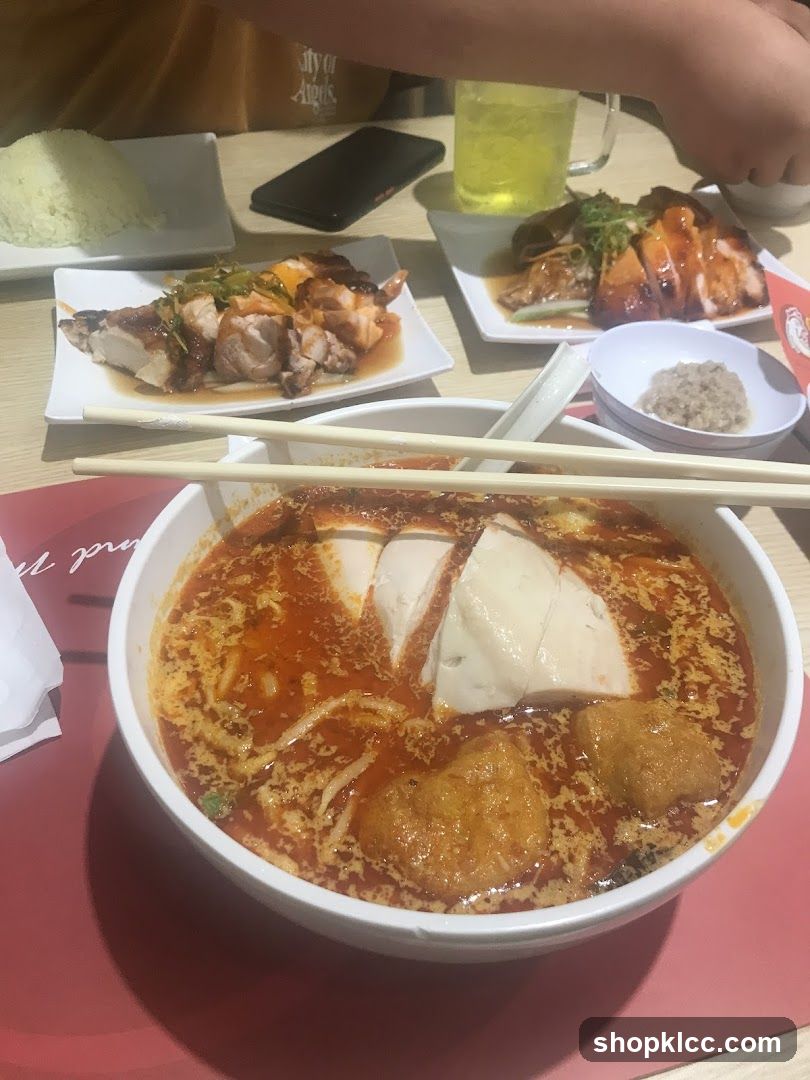 Table with food and drinks
