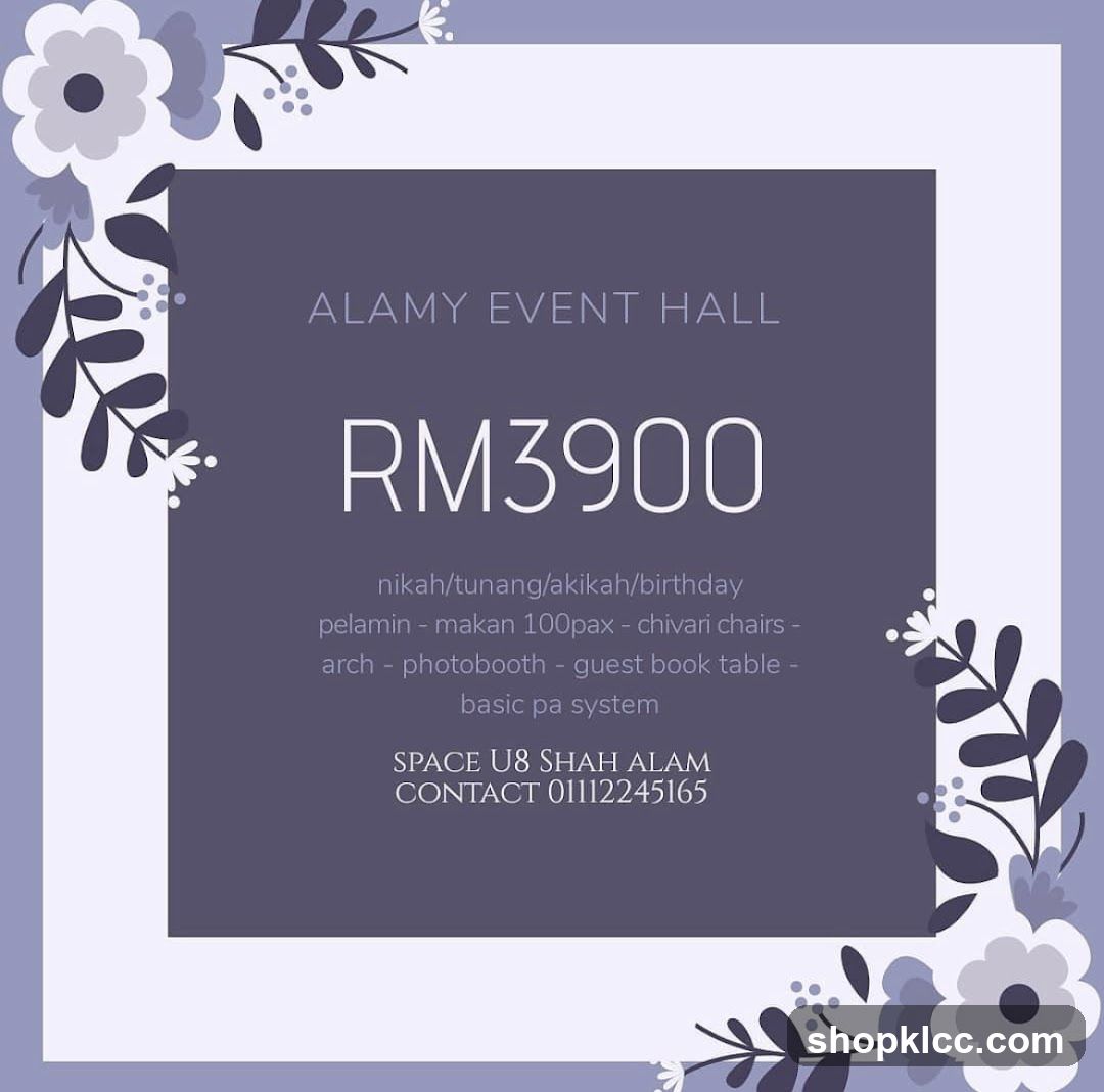 Alamy Event Hall Package
