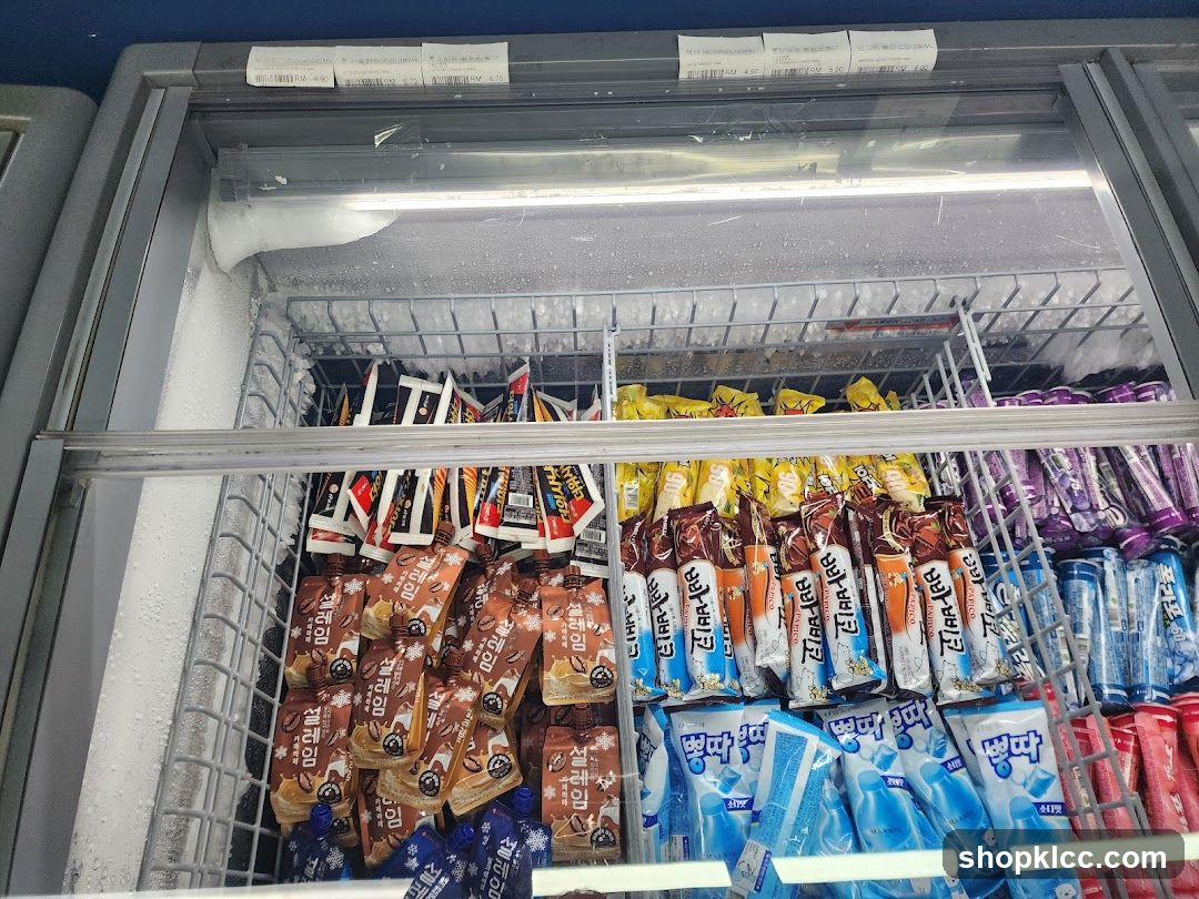 Frozen Treats in a Freezer