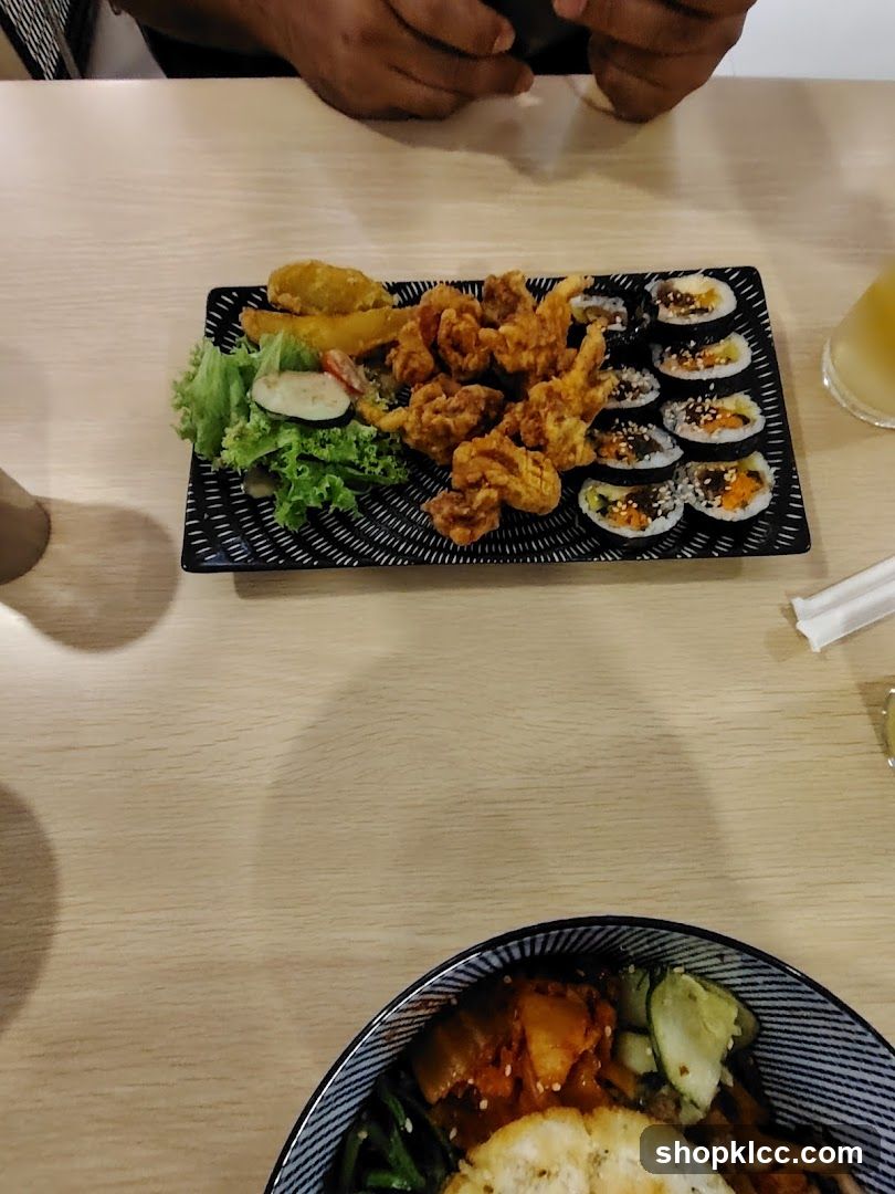 Fried Chicken and Sushi Platter