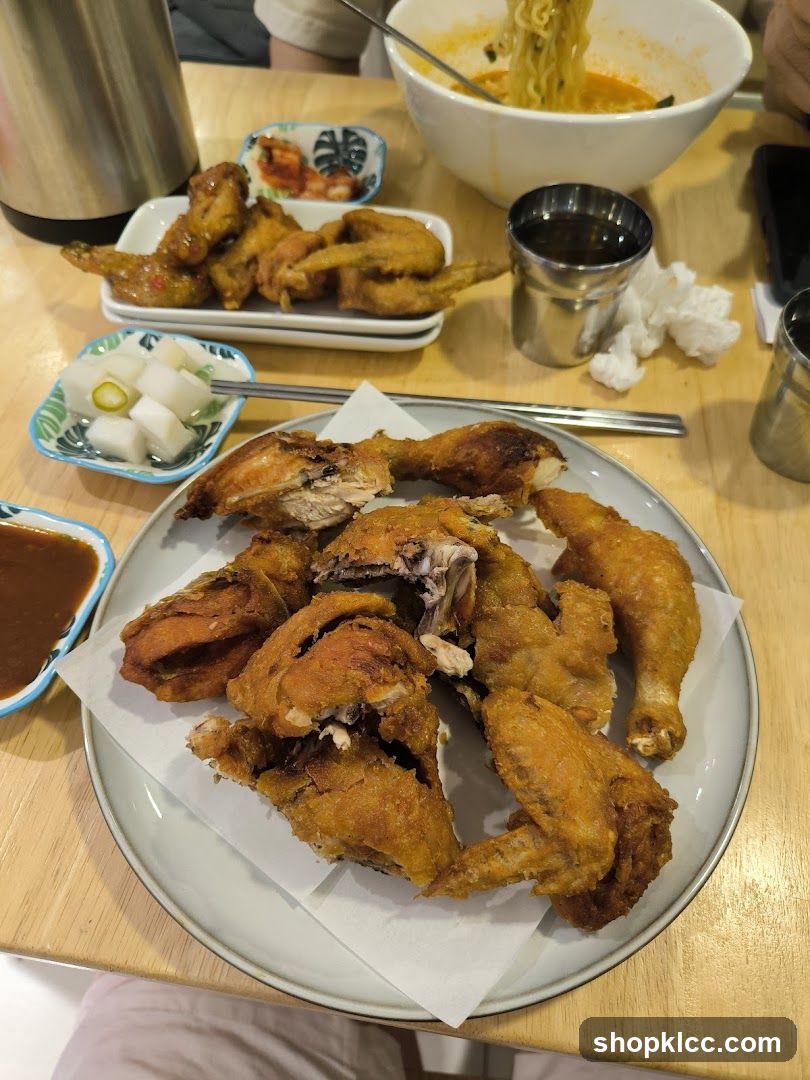Fried Chicken and Noodles