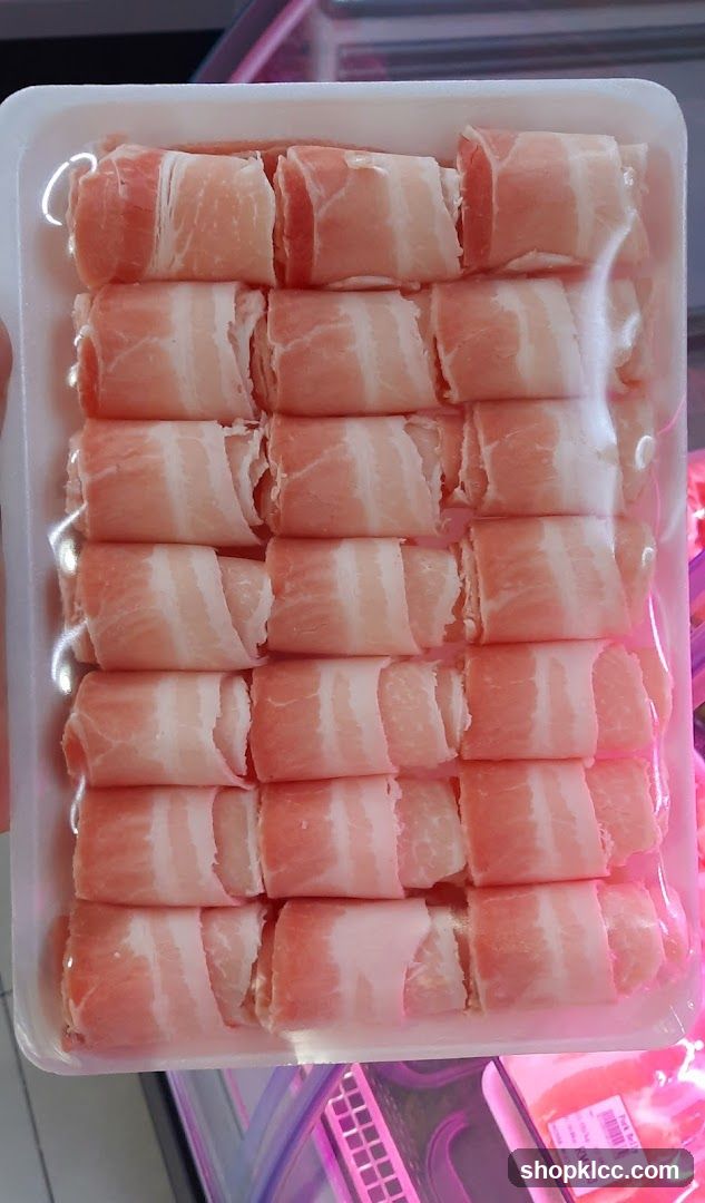 Packaged Pork Belly Slices