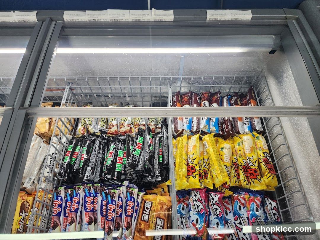 Frozen Treats in a Display Freezer