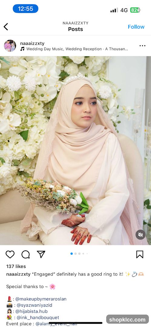 Bride with flowers