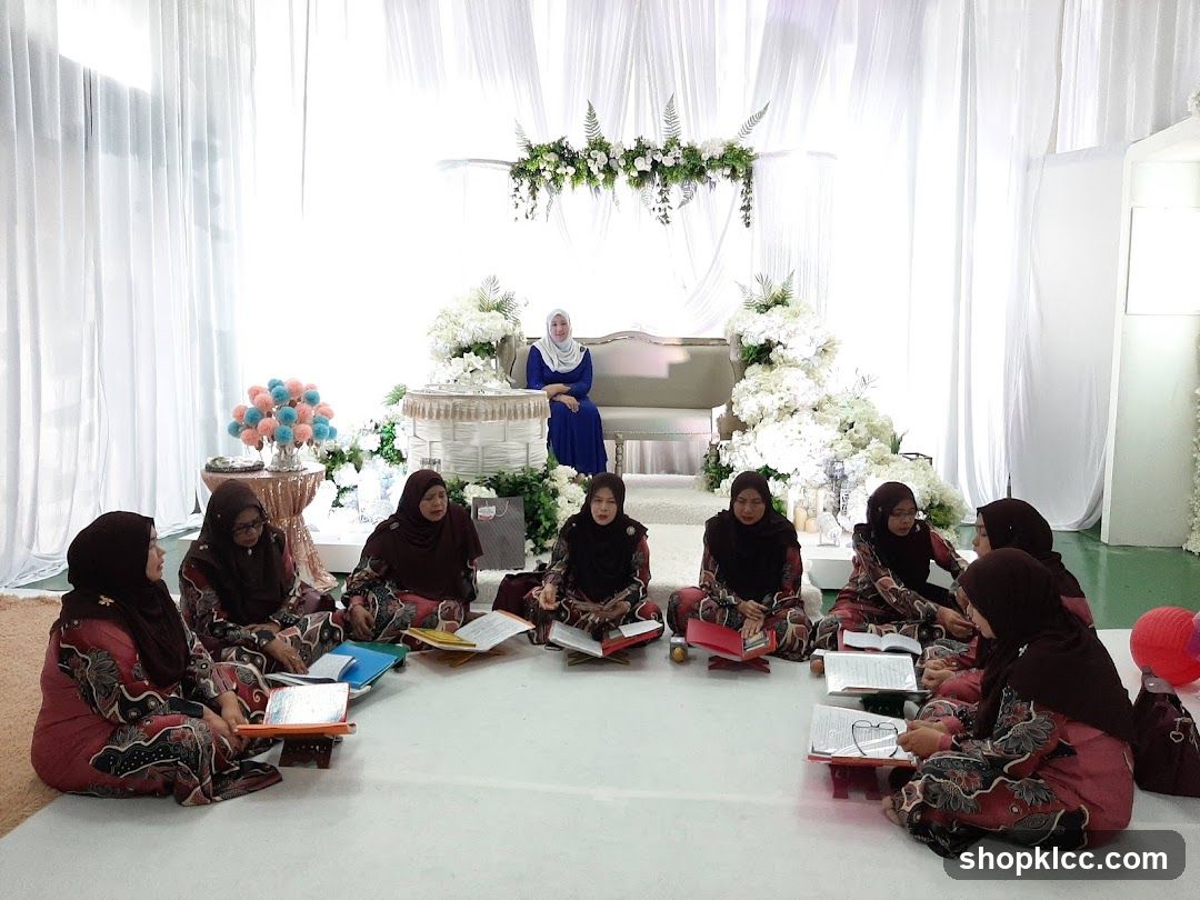 Group of women gathered for a religious ceremony