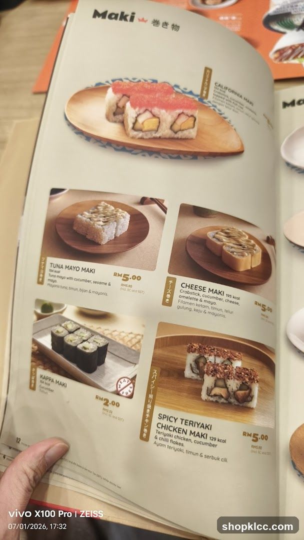 Maki Menu