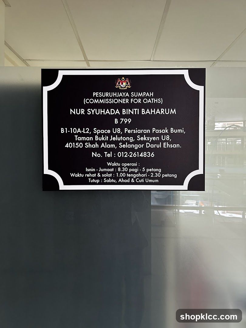 Pesuruhjaya Sumpah Shah Alam - Pn Syuhada