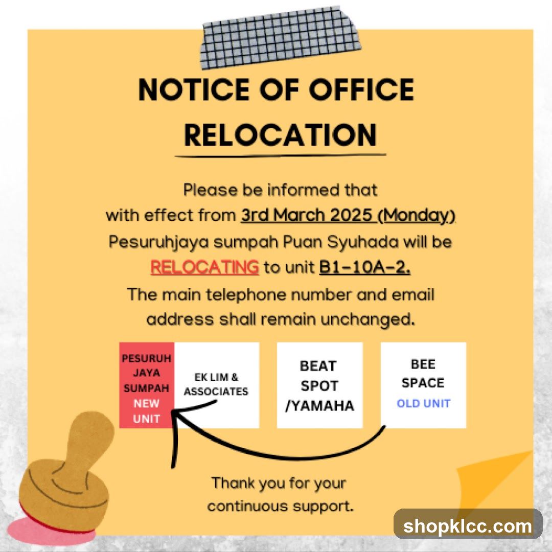 Notice of Office Relocation
