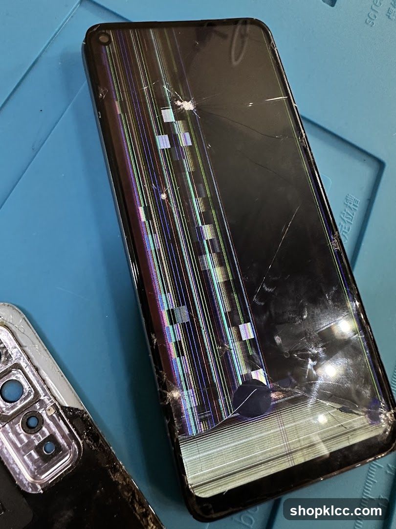 Damaged Smartphone Screen