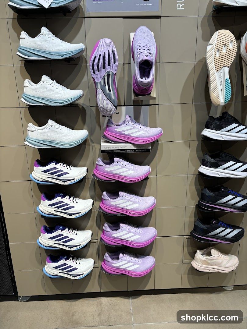 Running Shoes Display