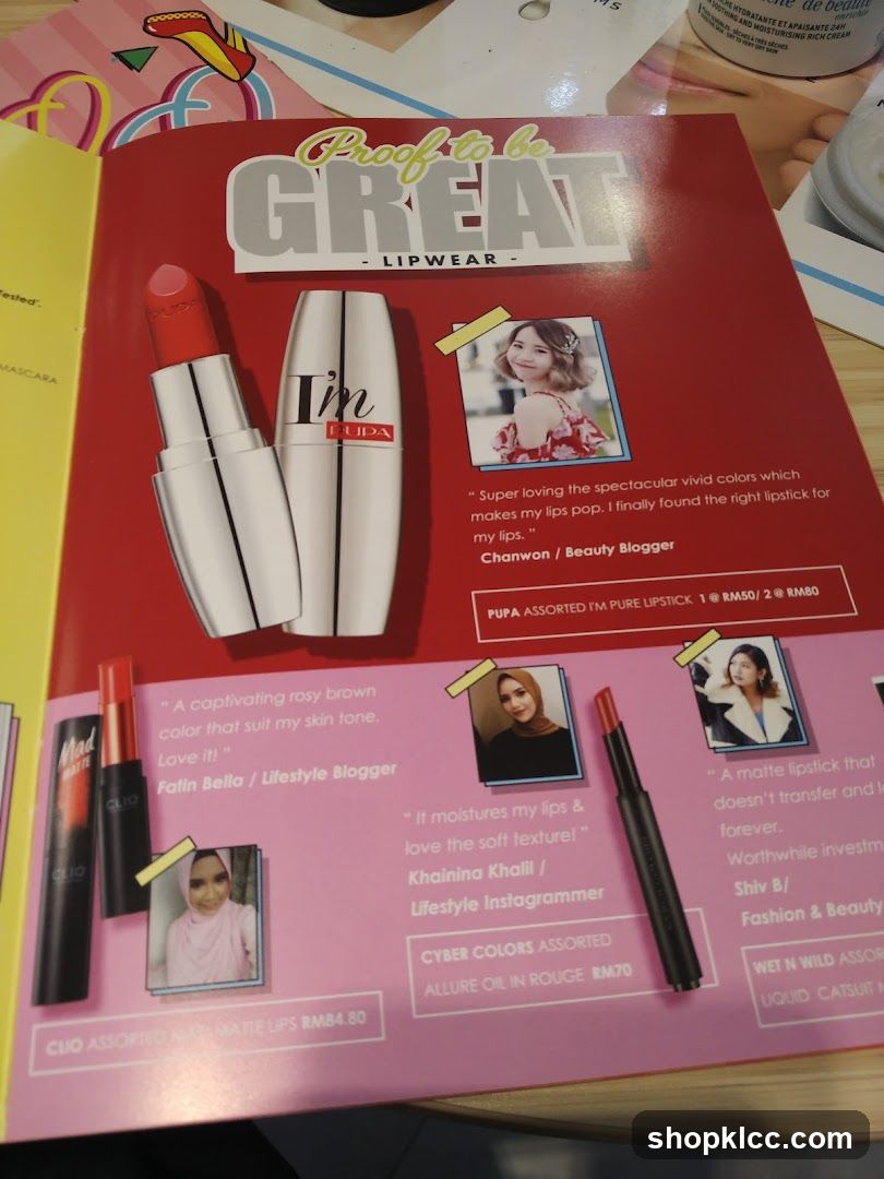 Lipwear Advertisement