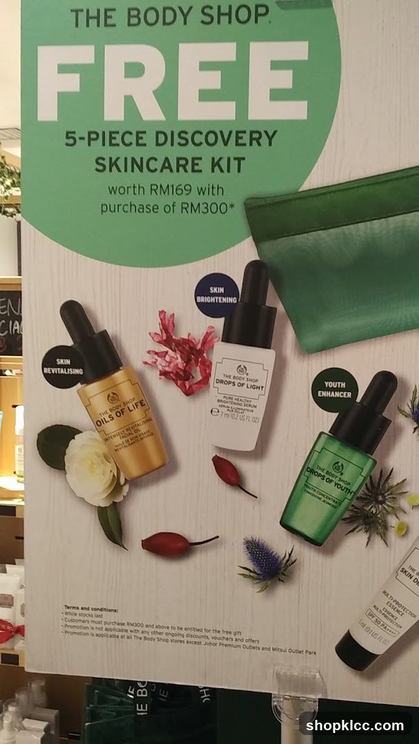 The Body Shop Free Skincare Kit Promotion
