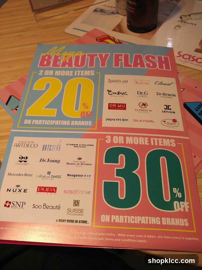 Mega Beauty Flash Sale Flyer