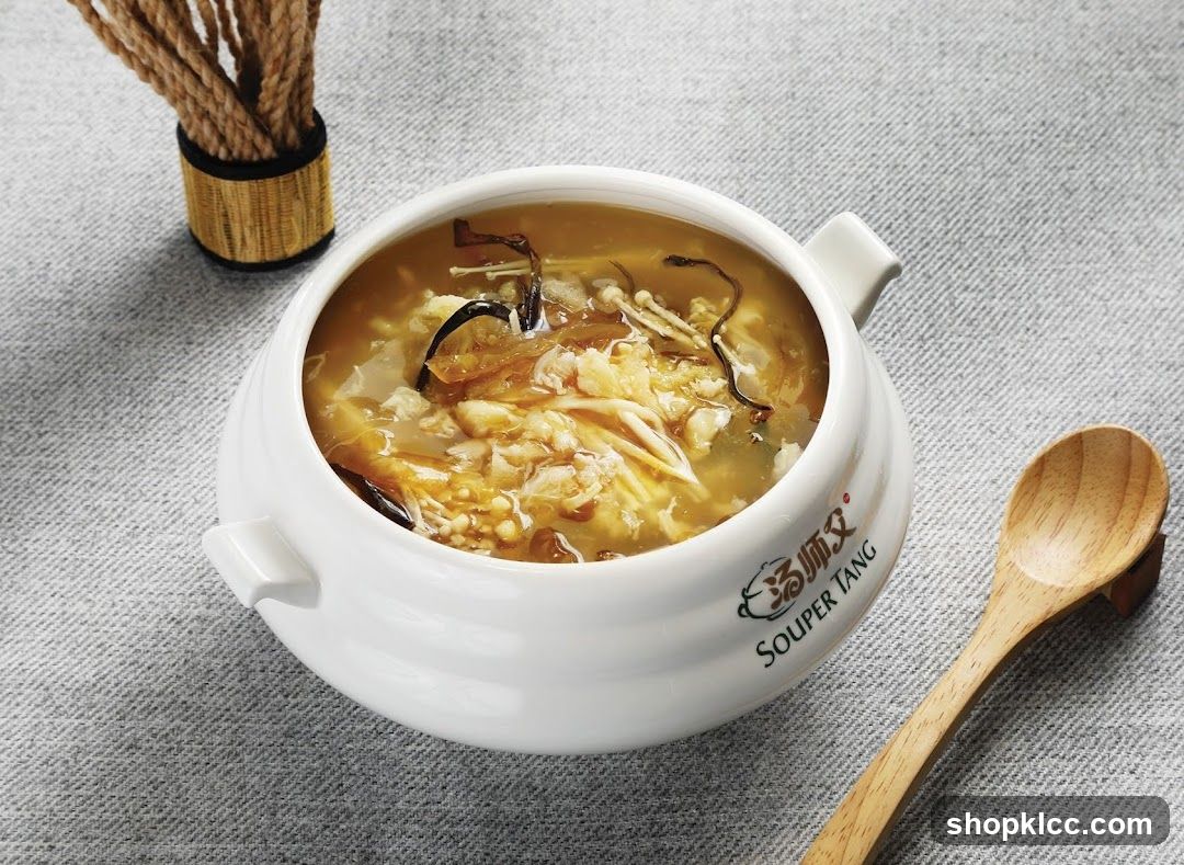 Soup in a bowl