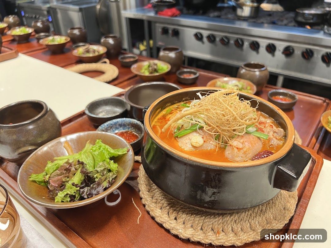 Korean Stew with Side Dishes