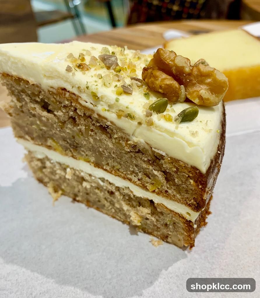 Slice of Cake with Nuts and Seeds
