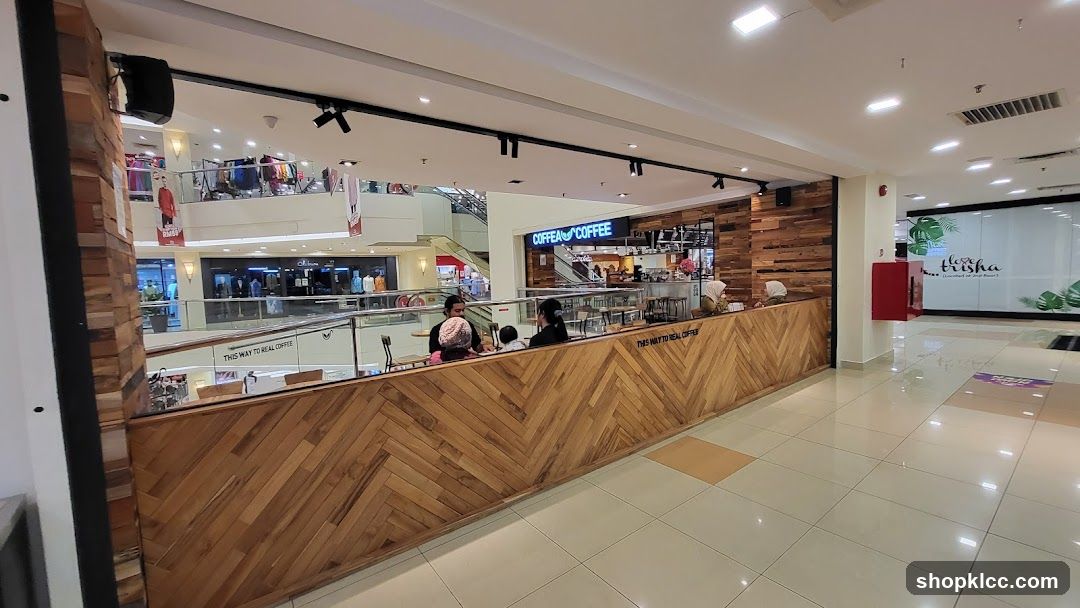 Coffee shop interior in a mall