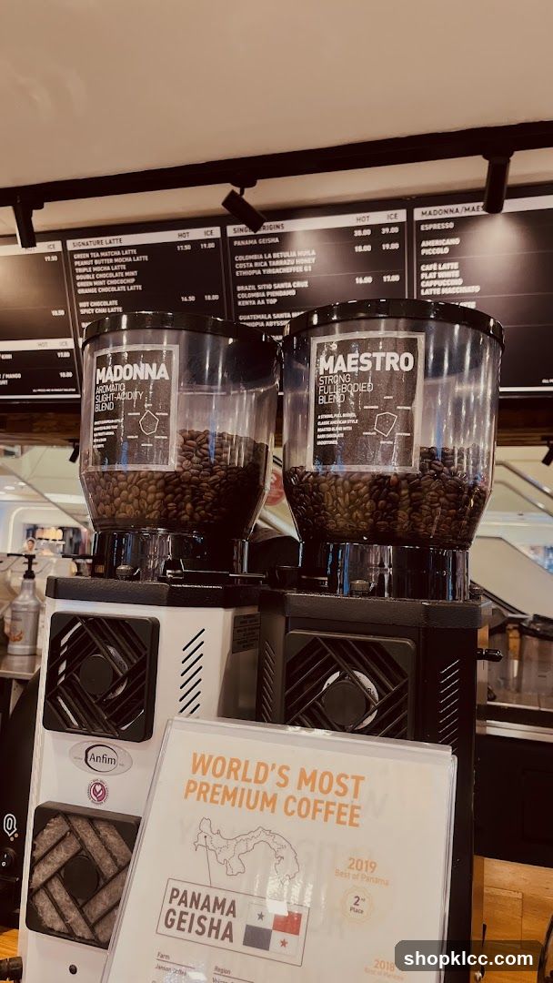 Coffee Grinders and Menu