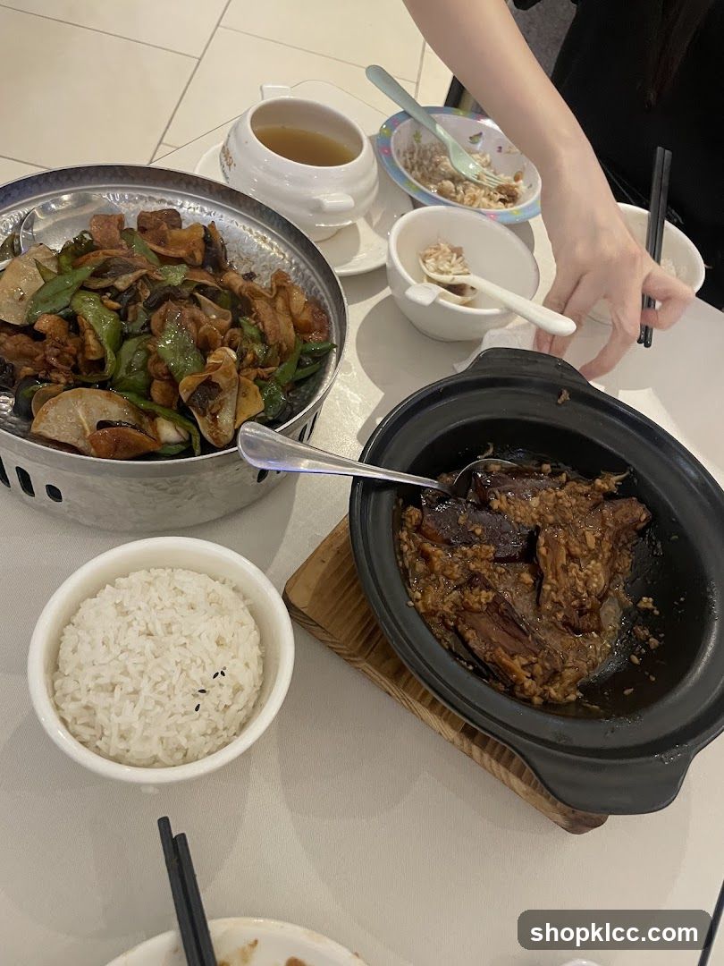 Table with Chinese Food