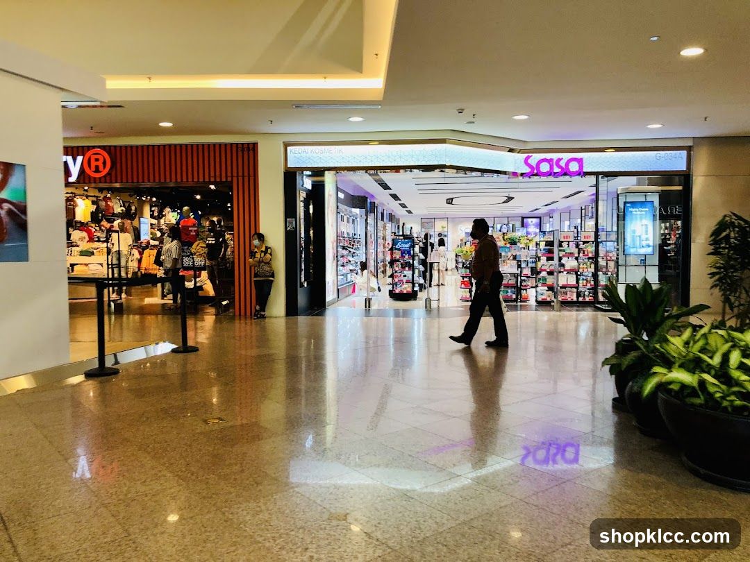 Mall Interior with Shops