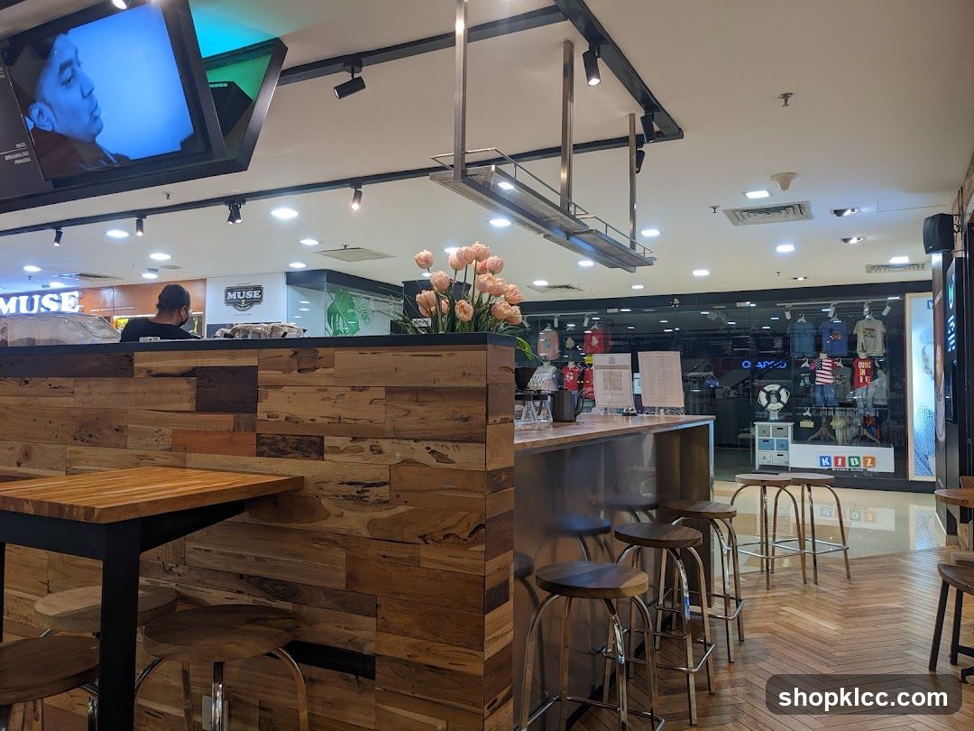 Cafe Interior with Bar Seating